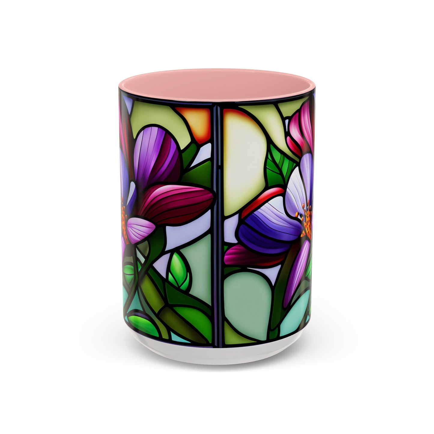 Violet Accent Coffee Mug 15oz