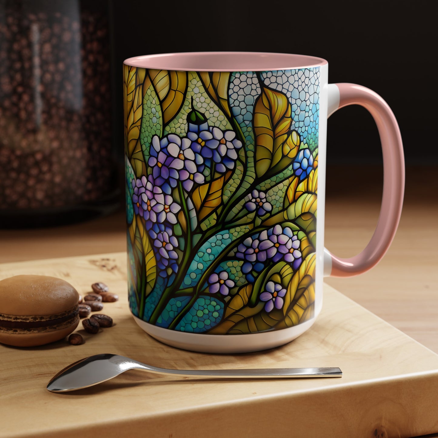 Forget Me Not Accent Coffee Mug 15oz