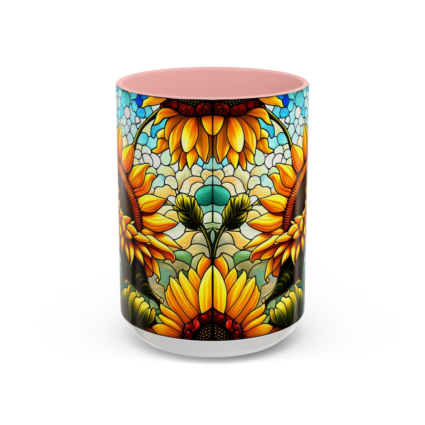 Sunflower Accent Coffee Mug 15oz