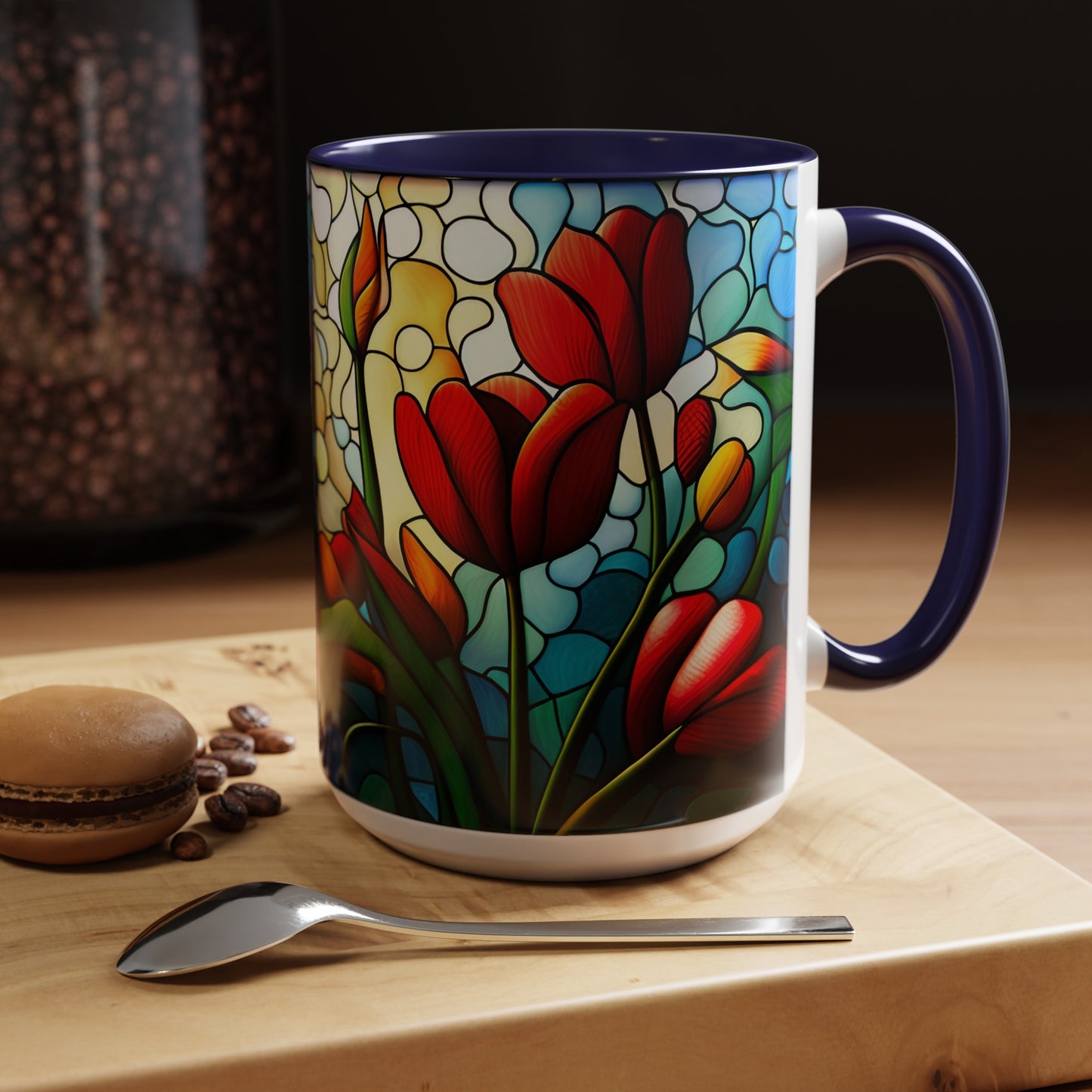 Tulip Accent Coffee Mug 15oz