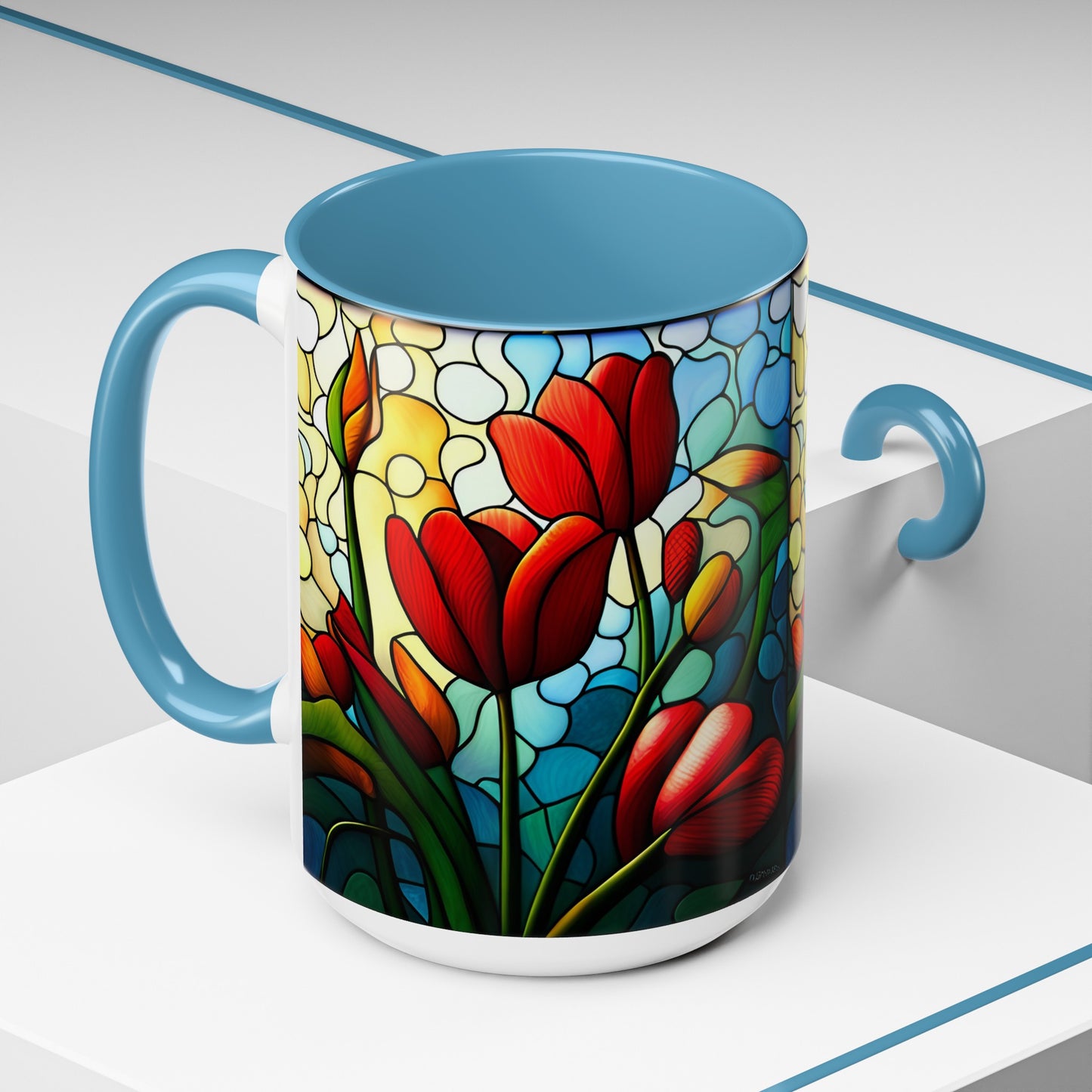 Tulip Accent Coffee Mug 15oz