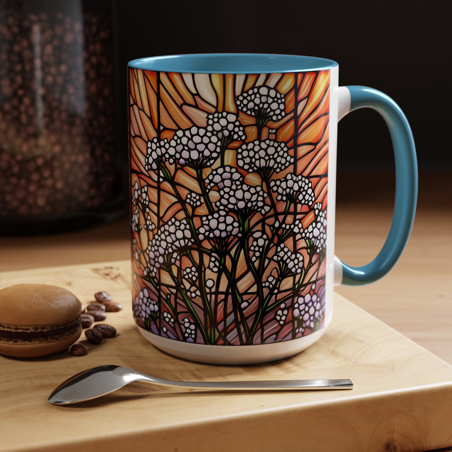 Gypsophila Accent Coffee Mug 15oz