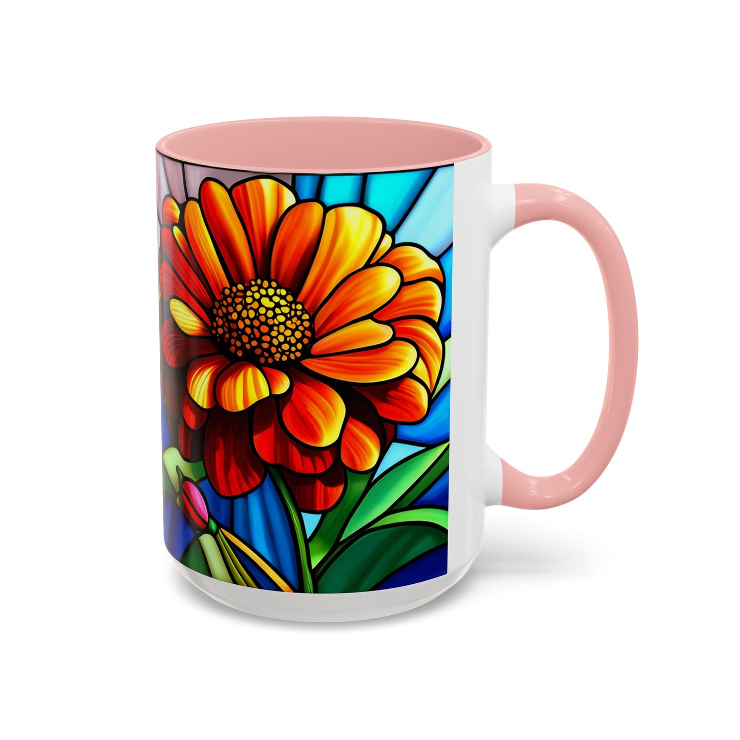 Zinnia Accent Coffee Mug 15oz