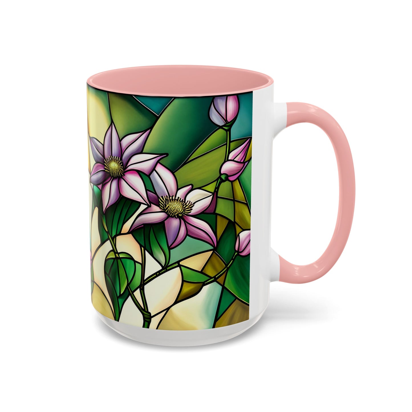 Clematis Accent Coffee Mug 15oz