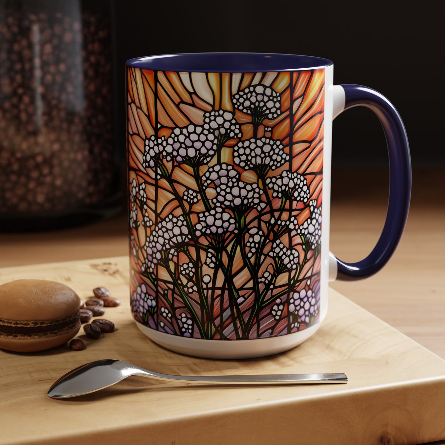 Gypsophila Accent Coffee Mug 15oz