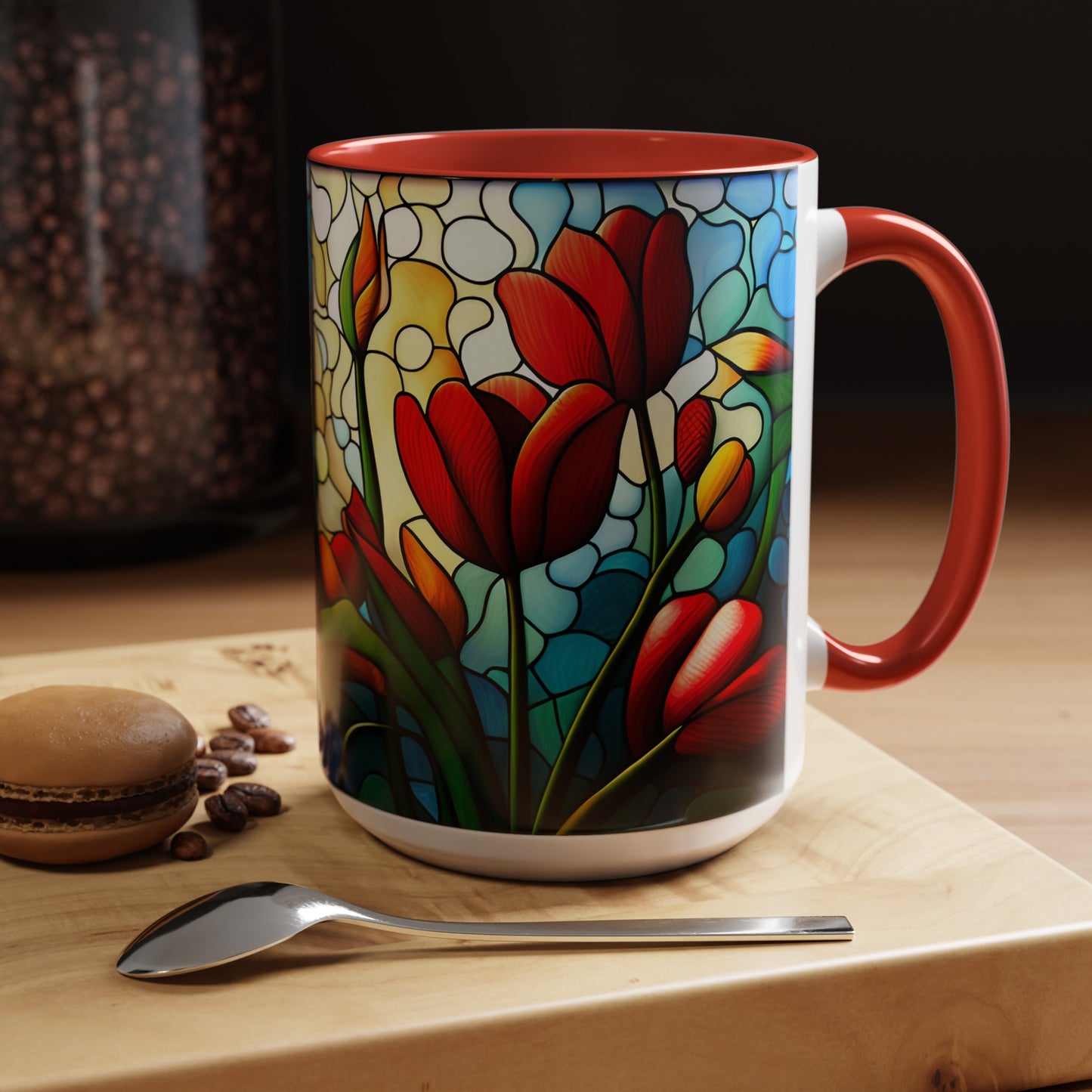 Tulip Accent Coffee Mug 15oz