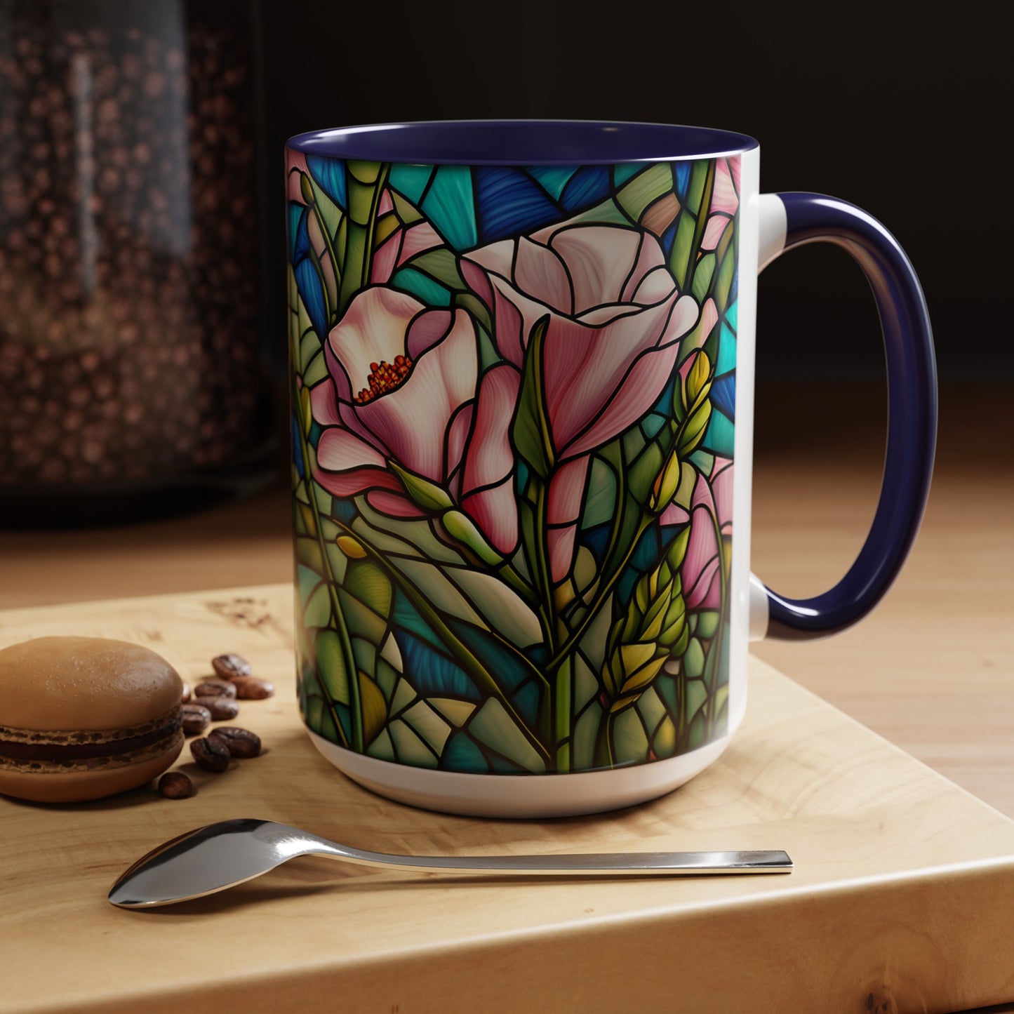 Lisianthus Accent Coffee Mug 15oz