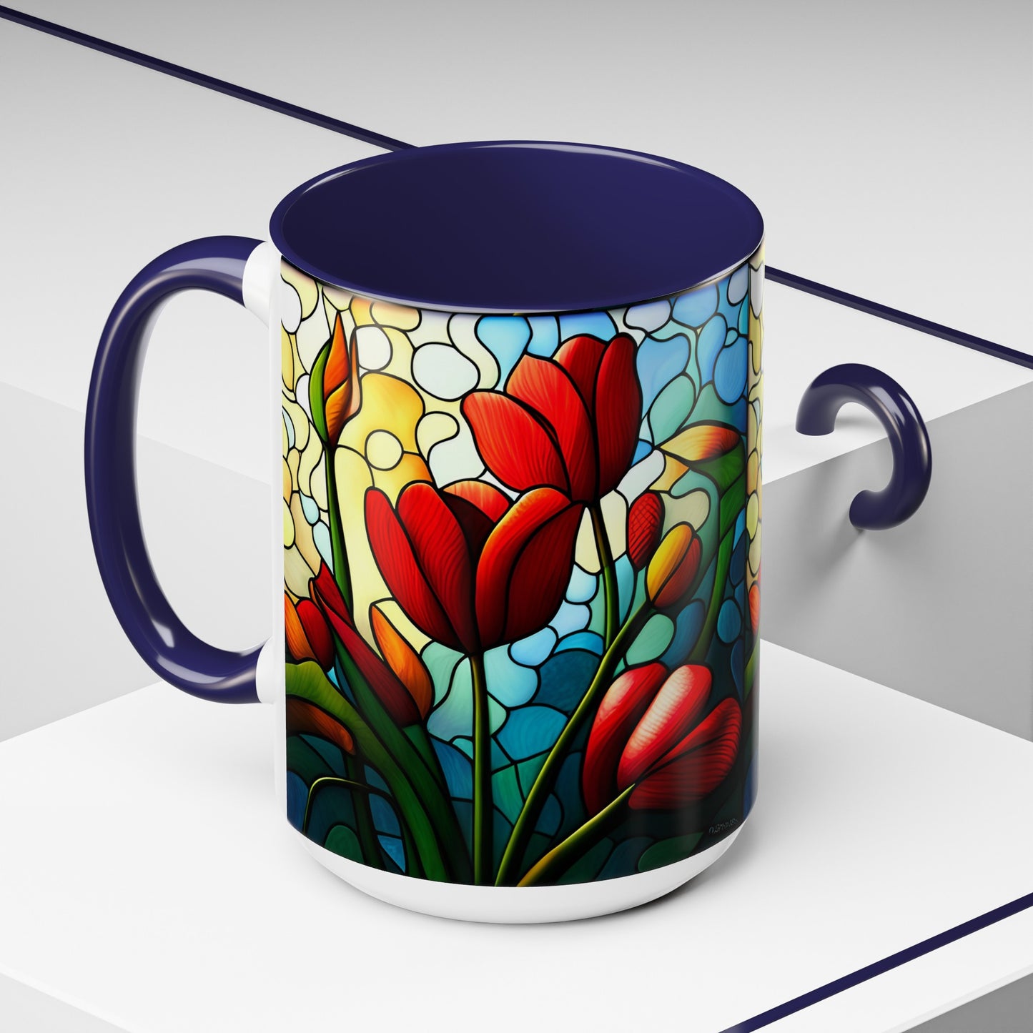 Tulip Accent Coffee Mug 15oz