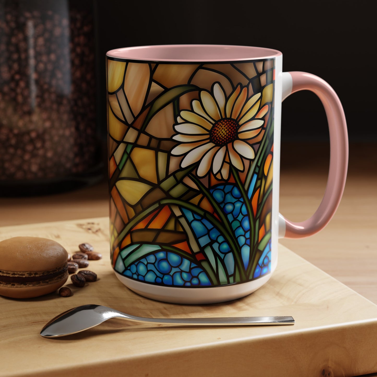 Daisy Accent Coffee Mug 15oz