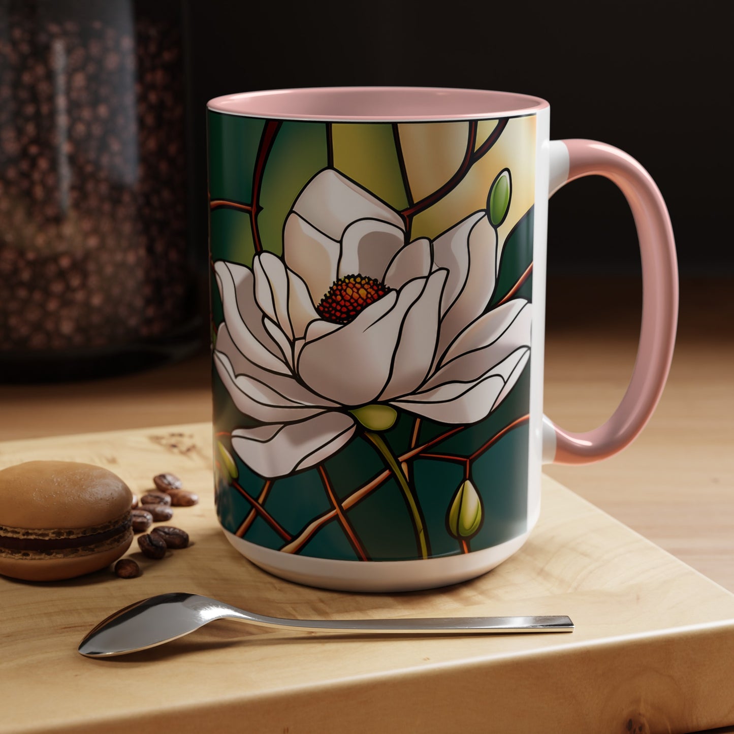 Magnolia Accent Coffee Mug 15oz