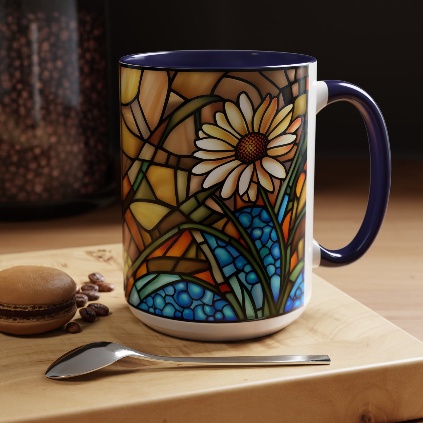 Daisy Accent Coffee Mug 15oz