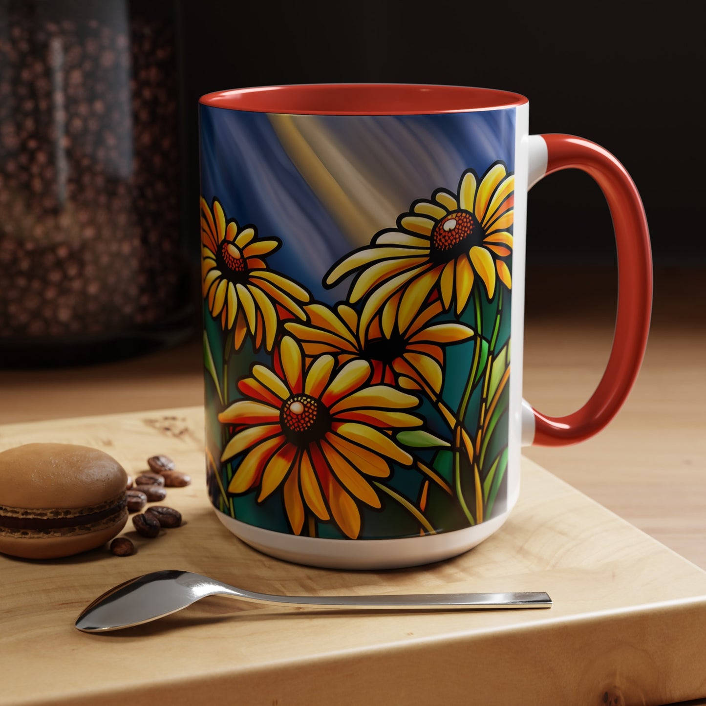 Black-eyed Susan Accent Coffee Mug 15oz