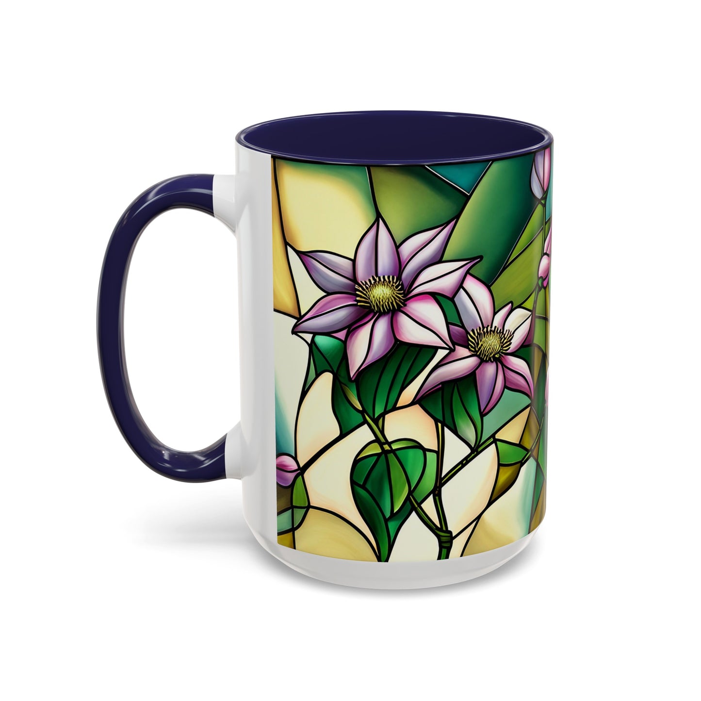 Clematis Accent Coffee Mug 15oz