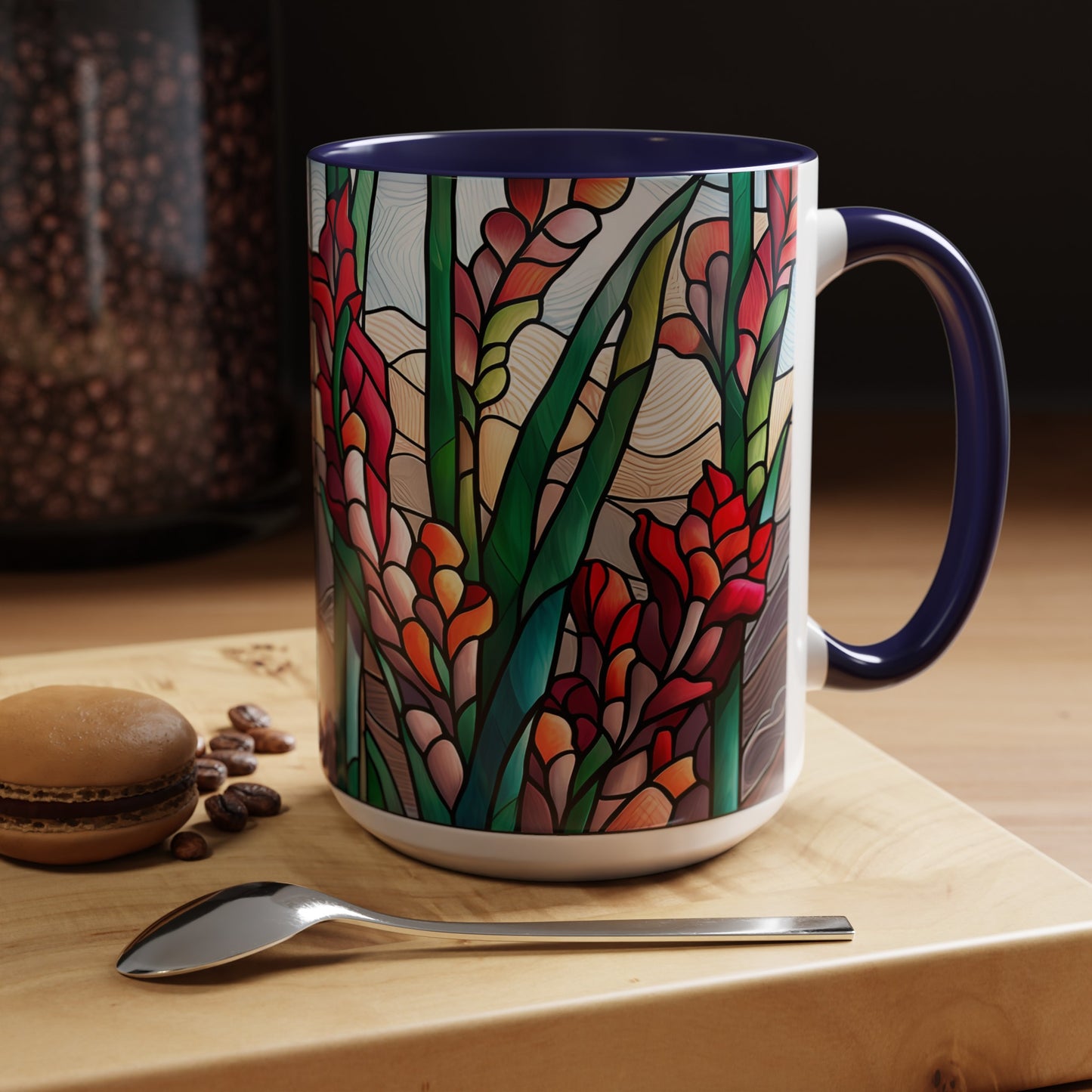 Gladiolus Accent Coffee Mug 15oz