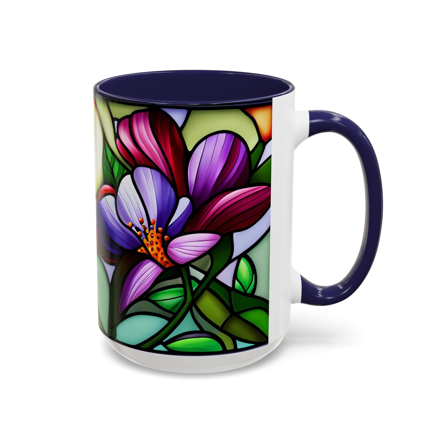 Violet Accent Coffee Mug 15oz