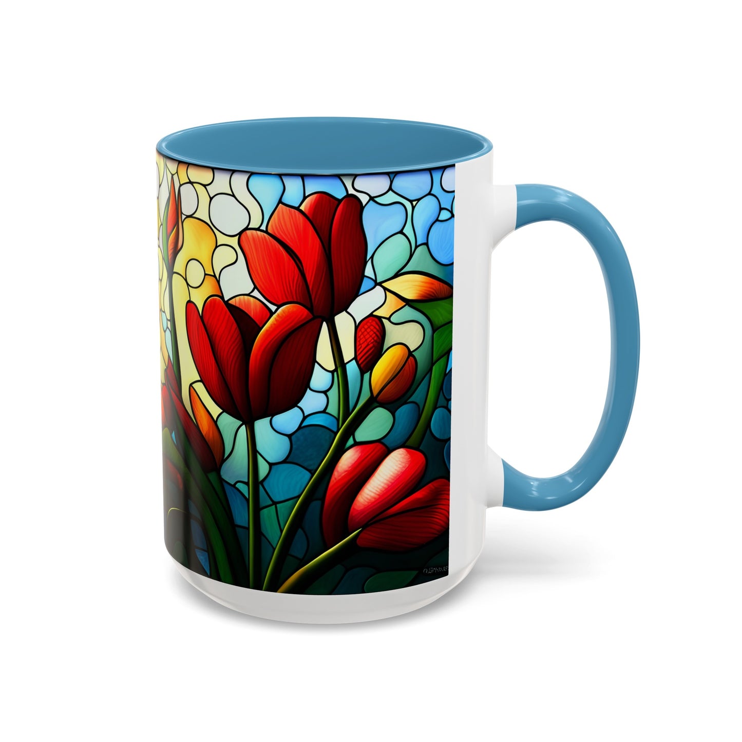 Tulip Accent Coffee Mug 15oz