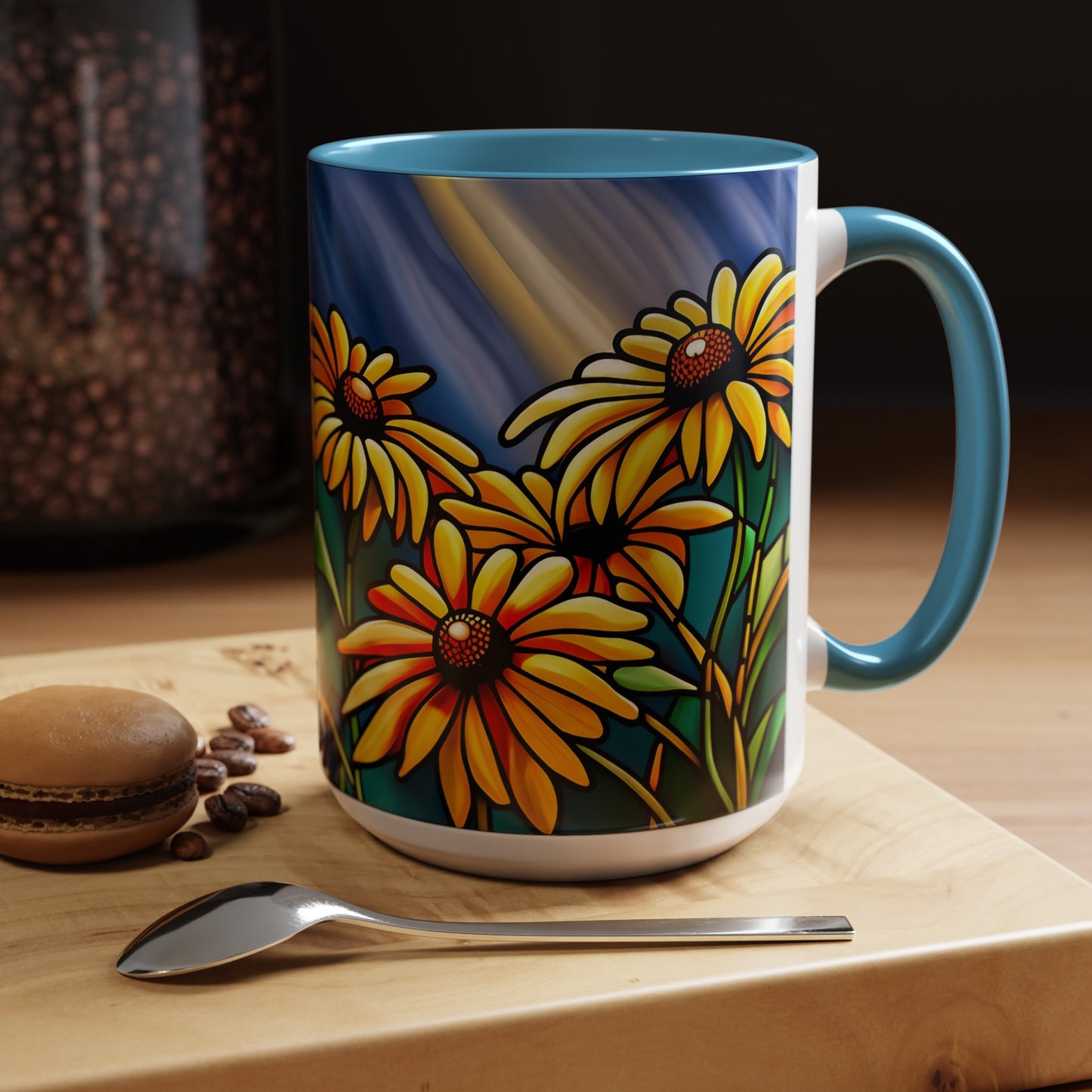 Black-eyed Susan Accent Coffee Mug 15oz