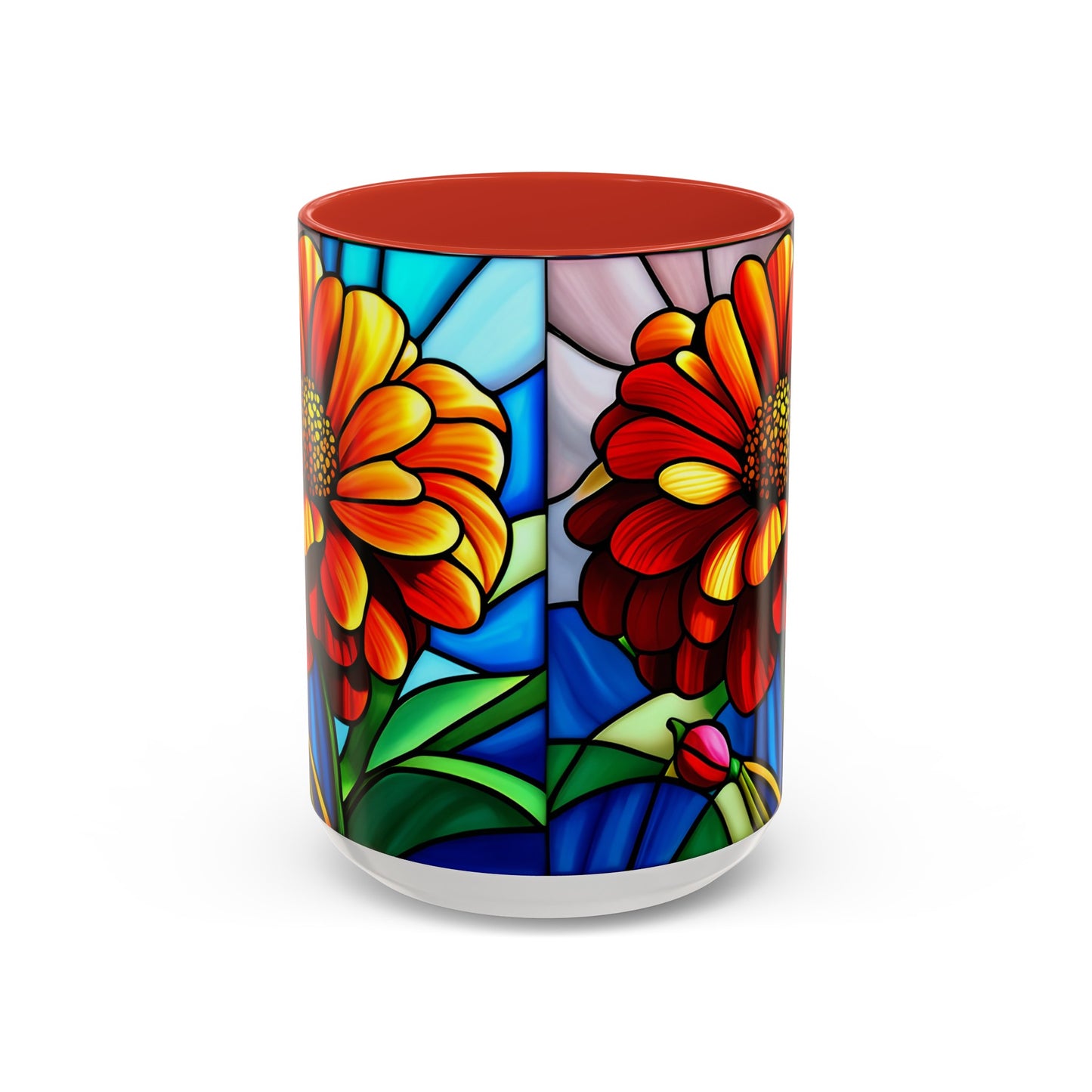 Zinnia Accent Coffee Mug 15oz