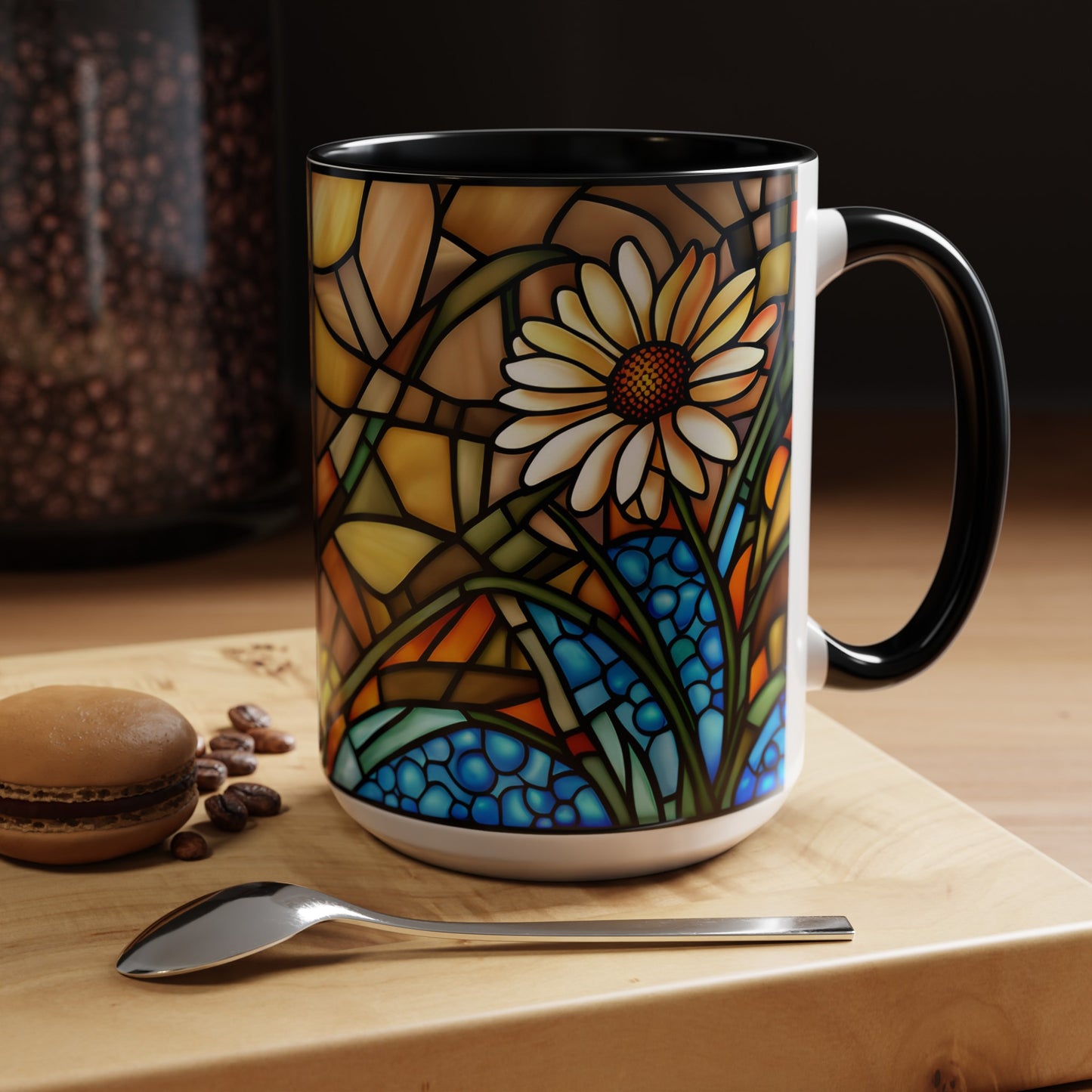 Daisy Accent Coffee Mug 15oz