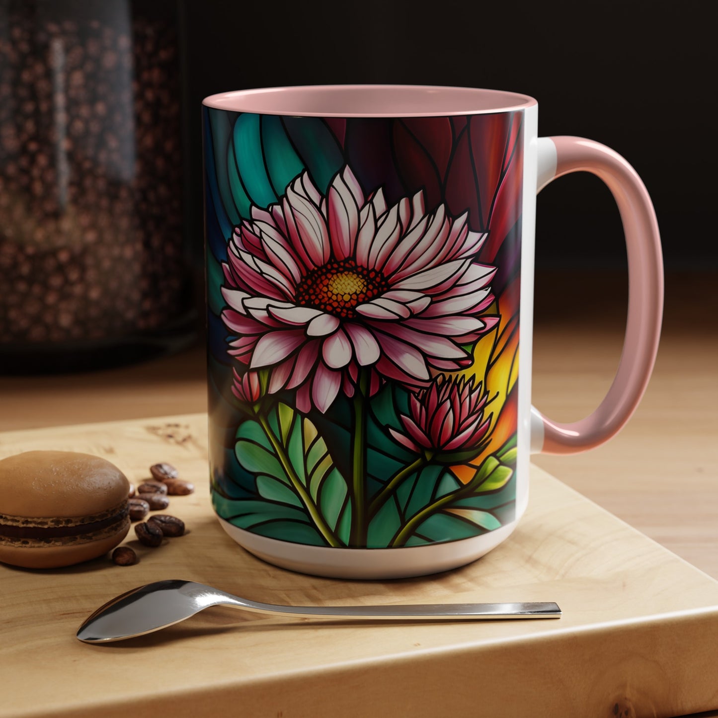 Aster Accent Coffee Mug 15oz