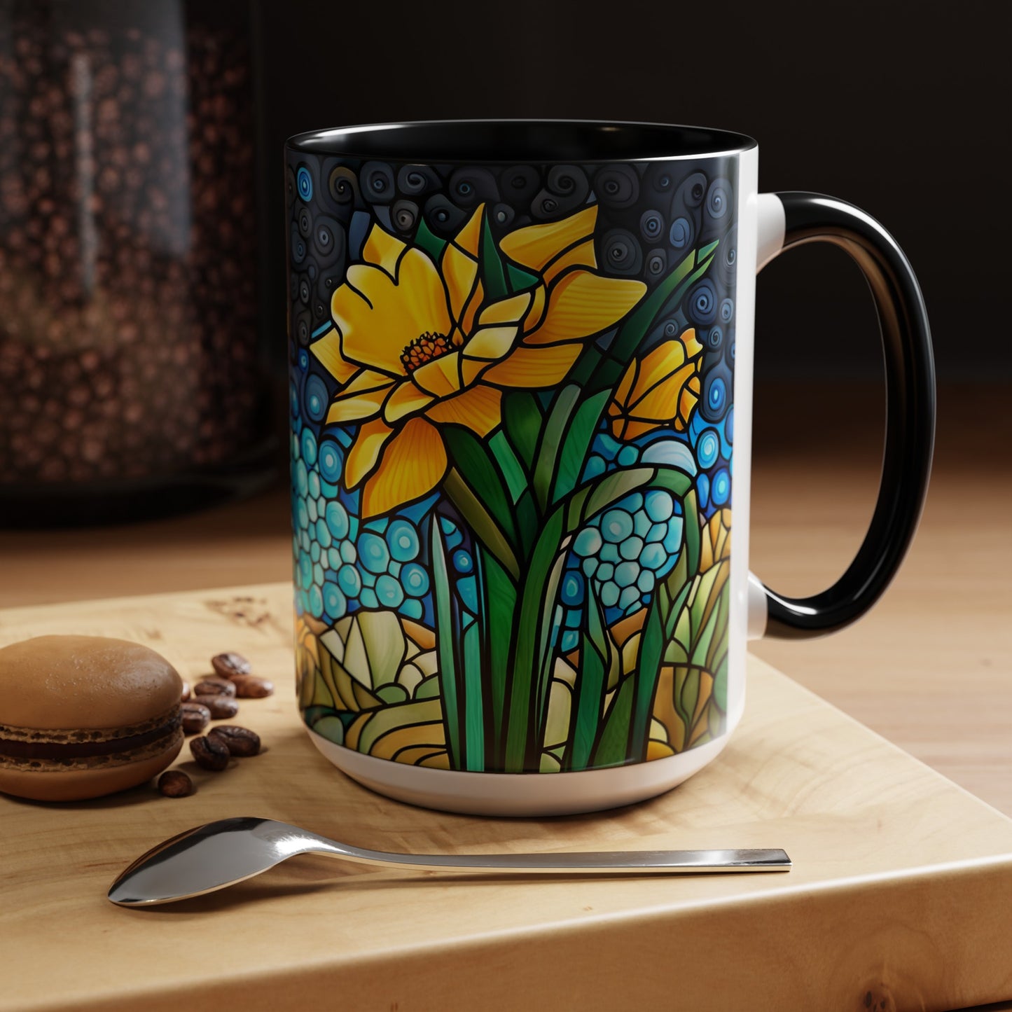 Daffodil Accent Coffee Mug 15oz