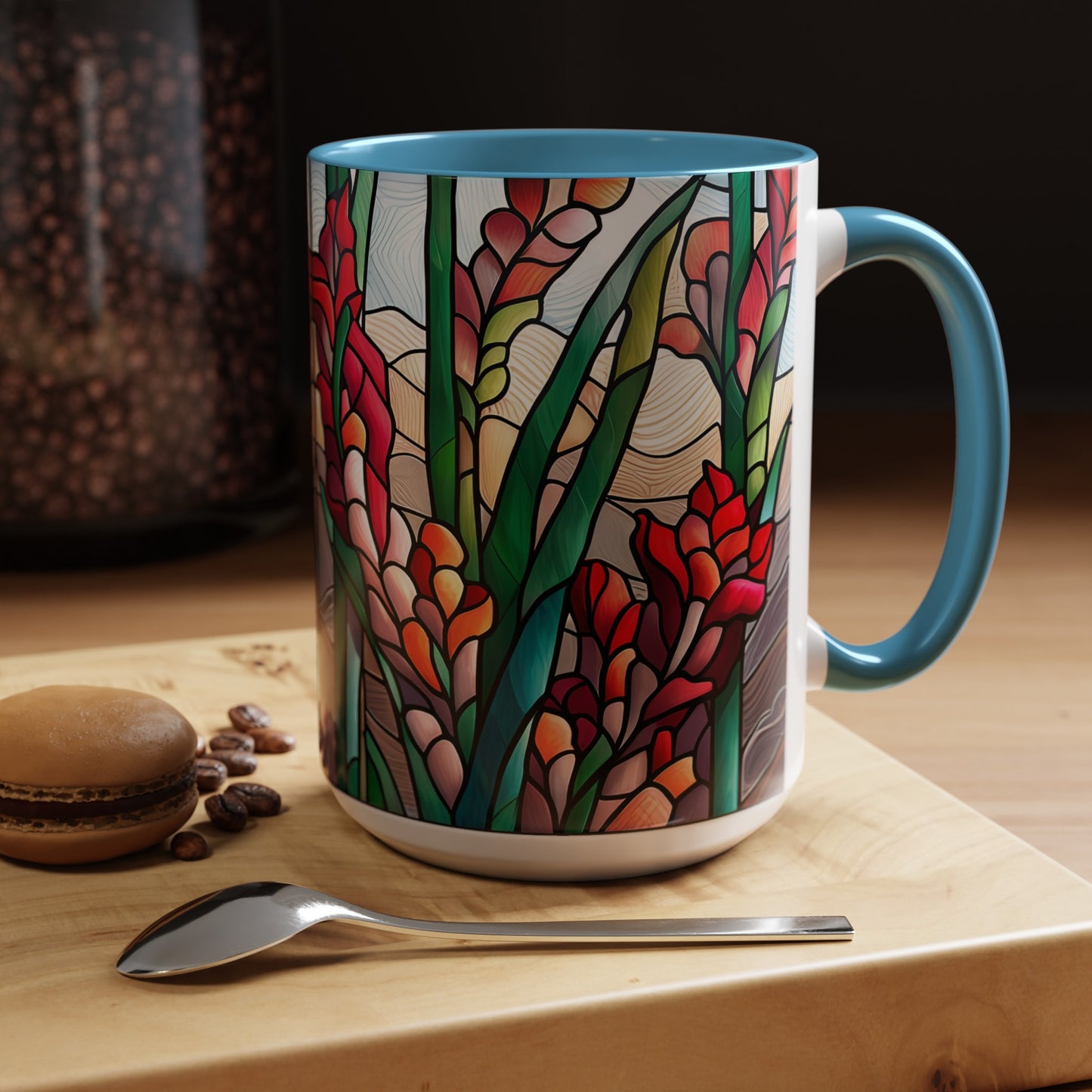 Gladiolus Accent Coffee Mug 15oz