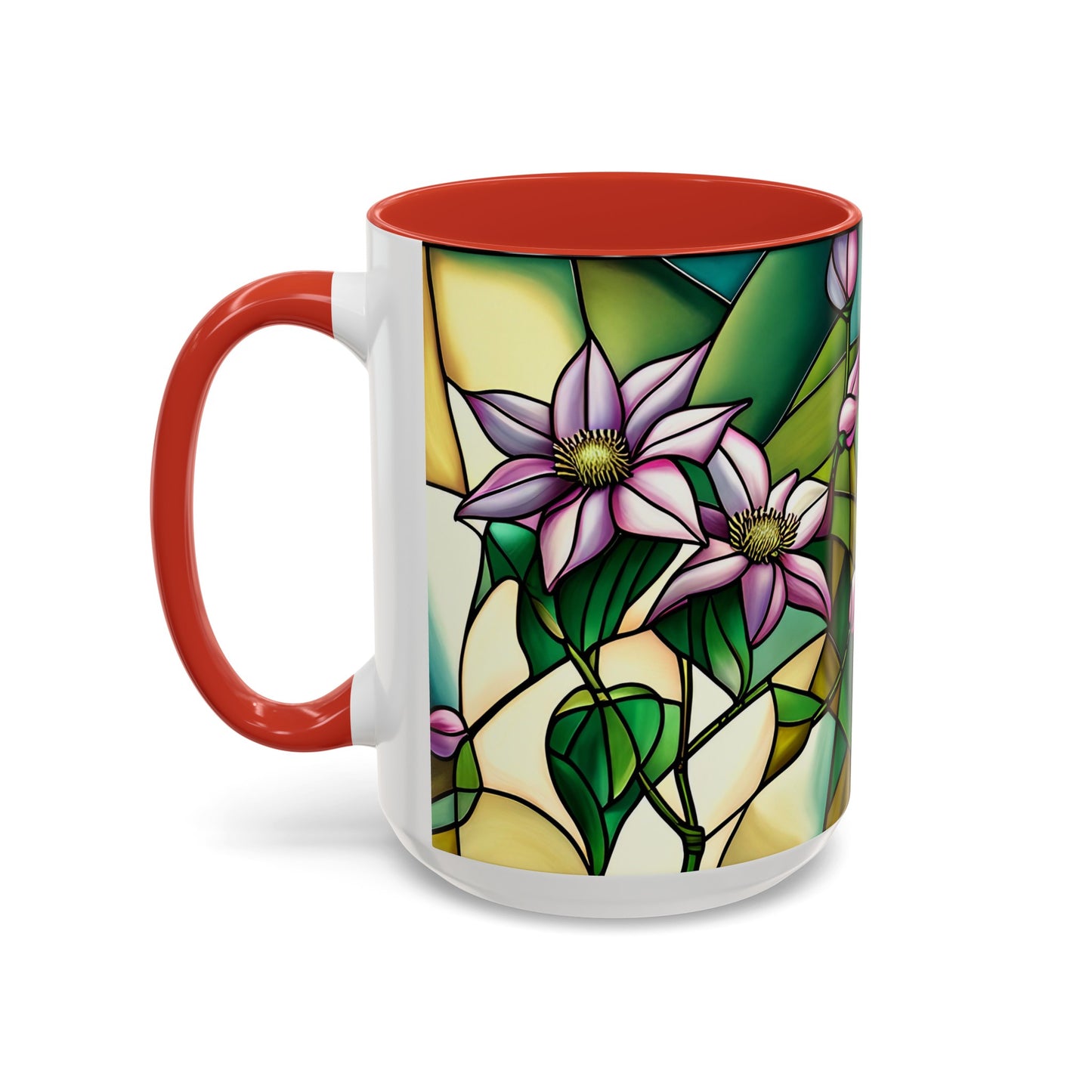 Clematis Accent Coffee Mug 15oz