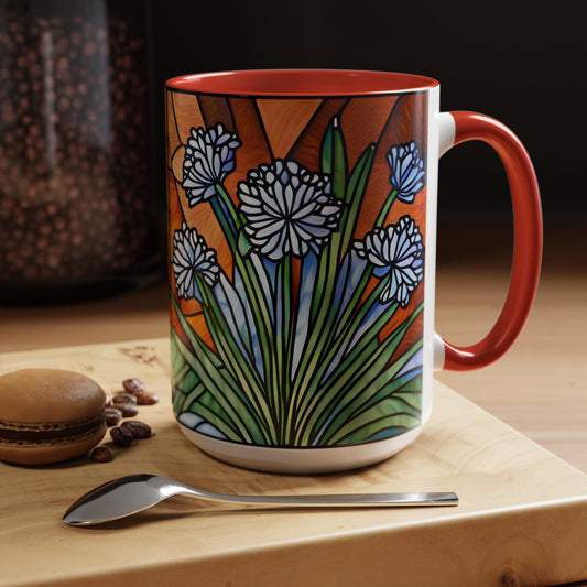 Agapanthus Accent Coffee Mug 15oz