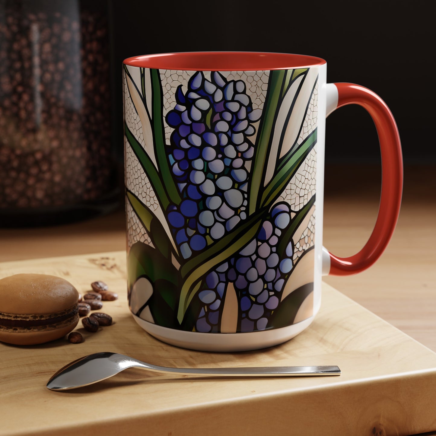 Hyacinth Accent Coffee Mug 15oz