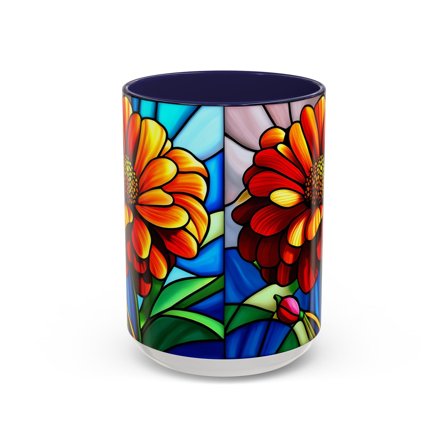 Zinnia Accent Coffee Mug 15oz