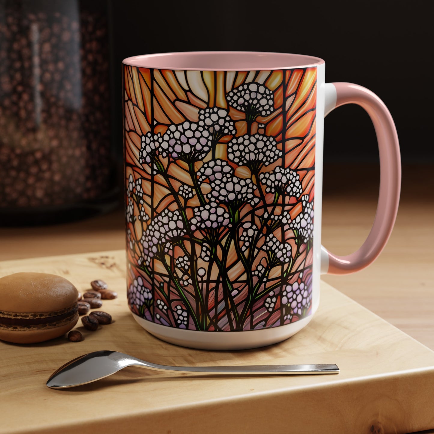 Gypsophila Accent Coffee Mug 15oz