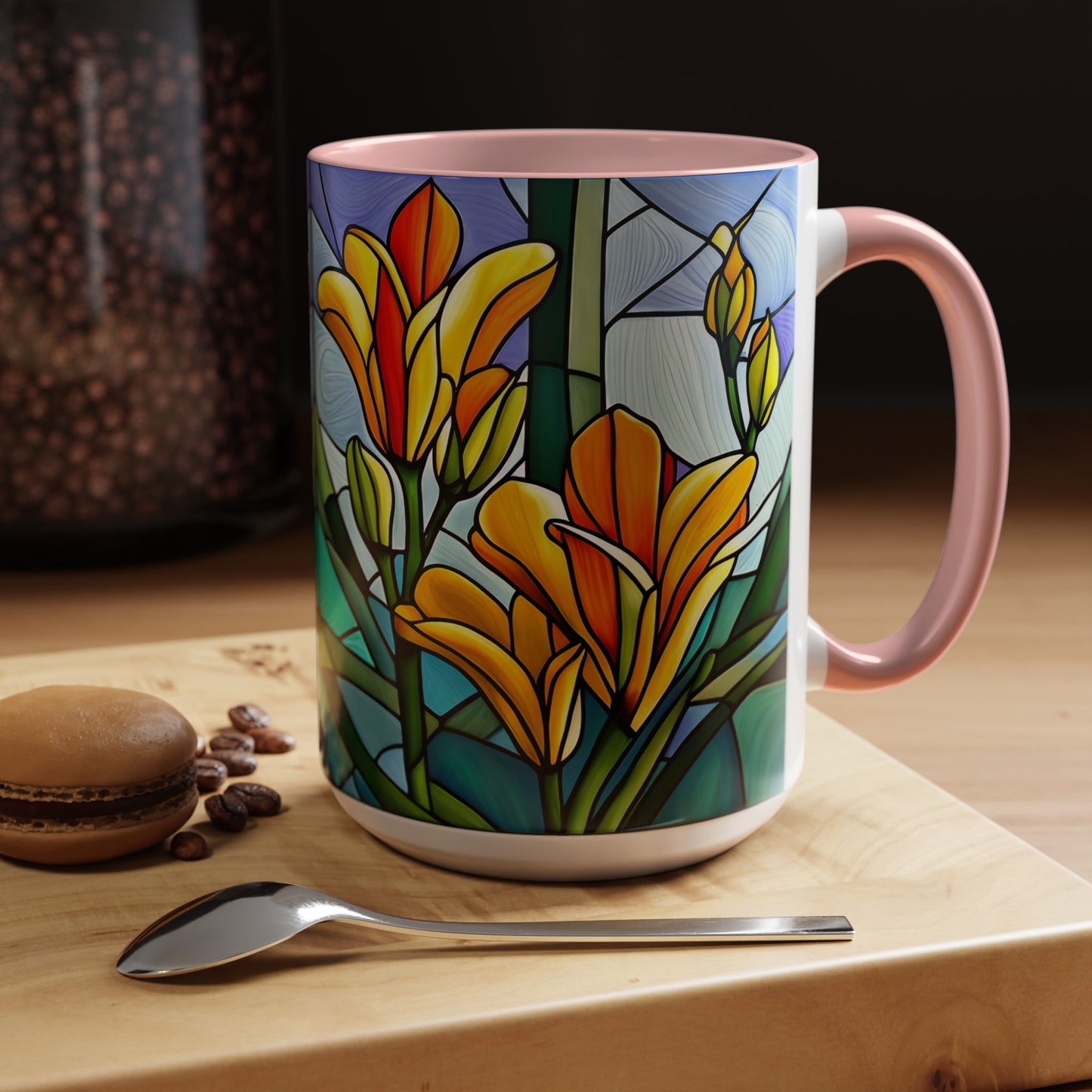 Freesia Accent Coffee Mug 15oz