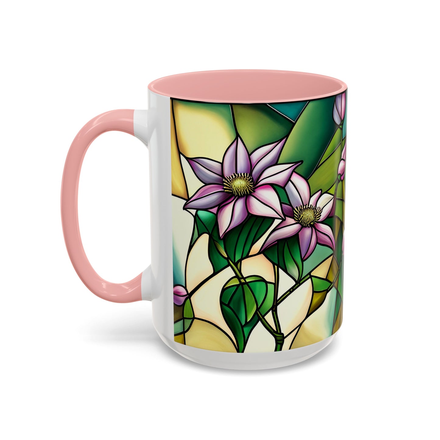 Clematis Accent Coffee Mug 15oz