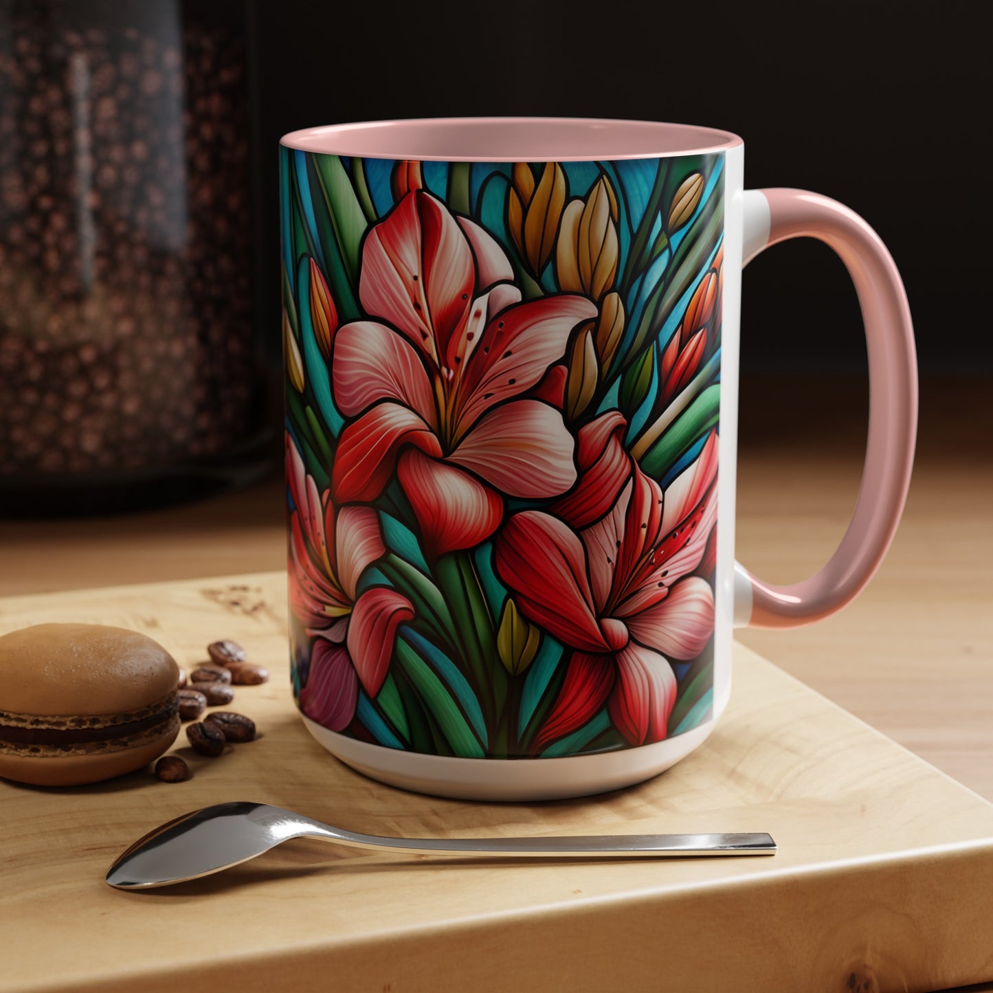 Alstroemeria Accent Coffee Mug 15oz