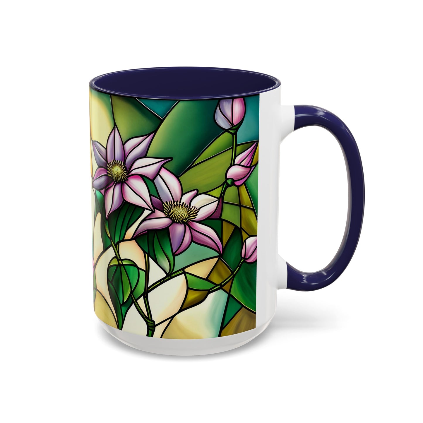 Clematis Accent Coffee Mug 15oz