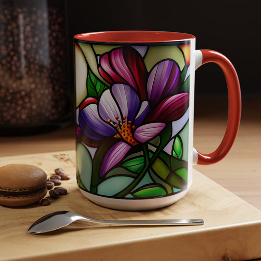 Violet Accent Coffee Mug 15oz