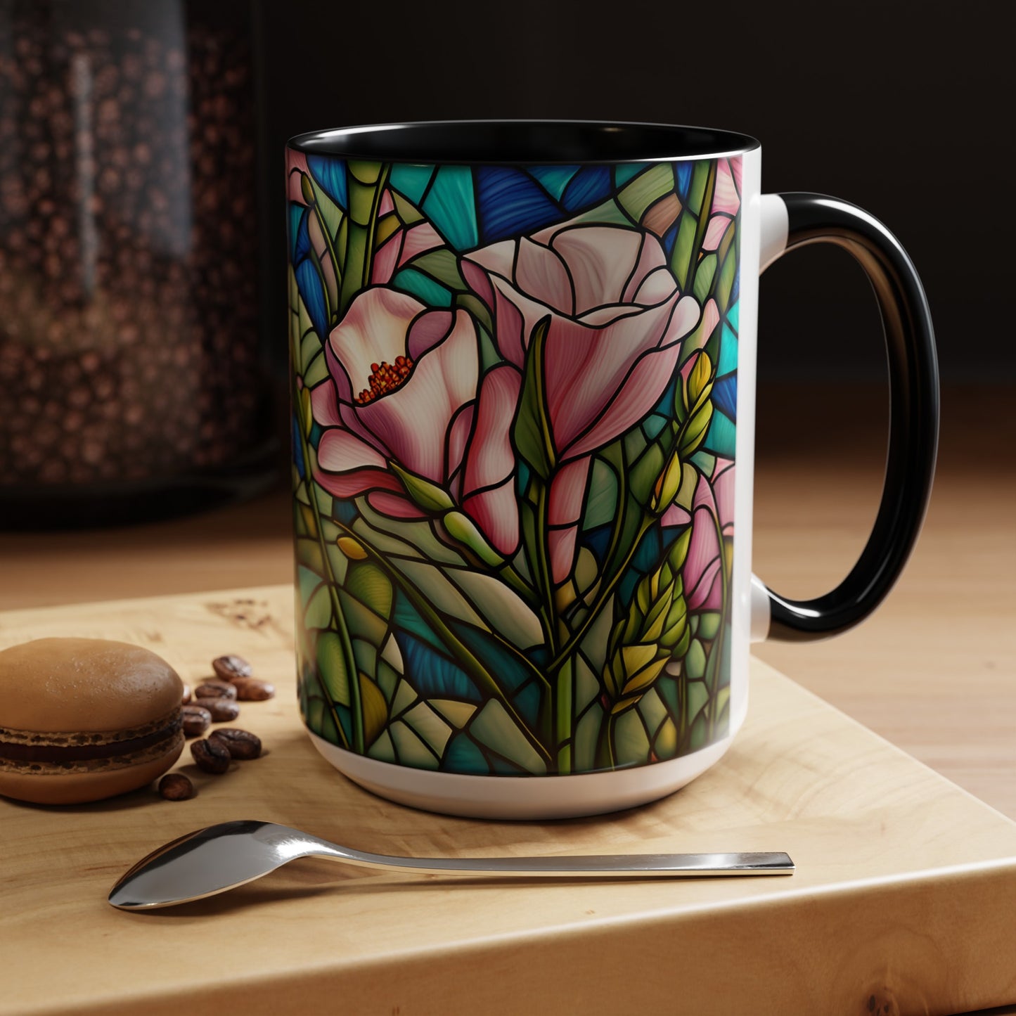 Lisianthus Accent Coffee Mug 15oz