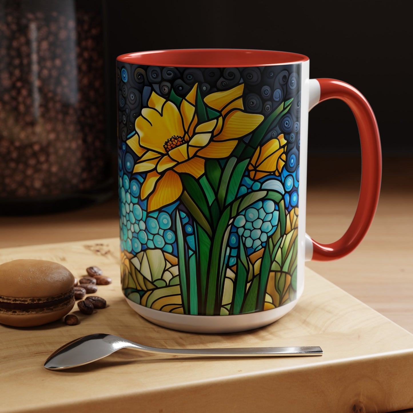 Daffodil Accent Coffee Mug 15oz