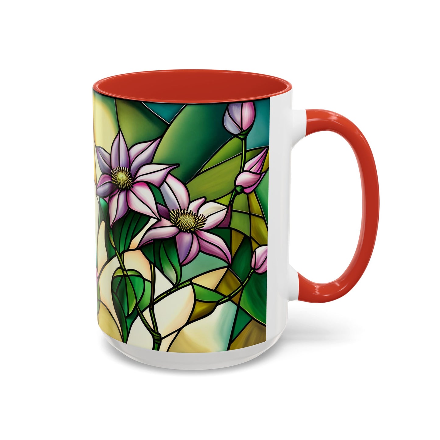 Clematis Accent Coffee Mug 15oz