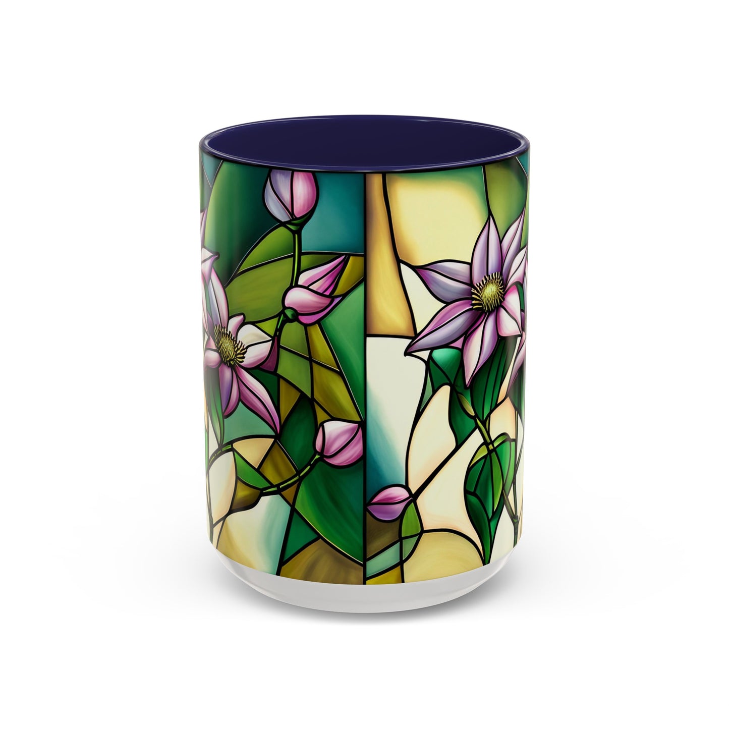 Clematis Accent Coffee Mug 15oz