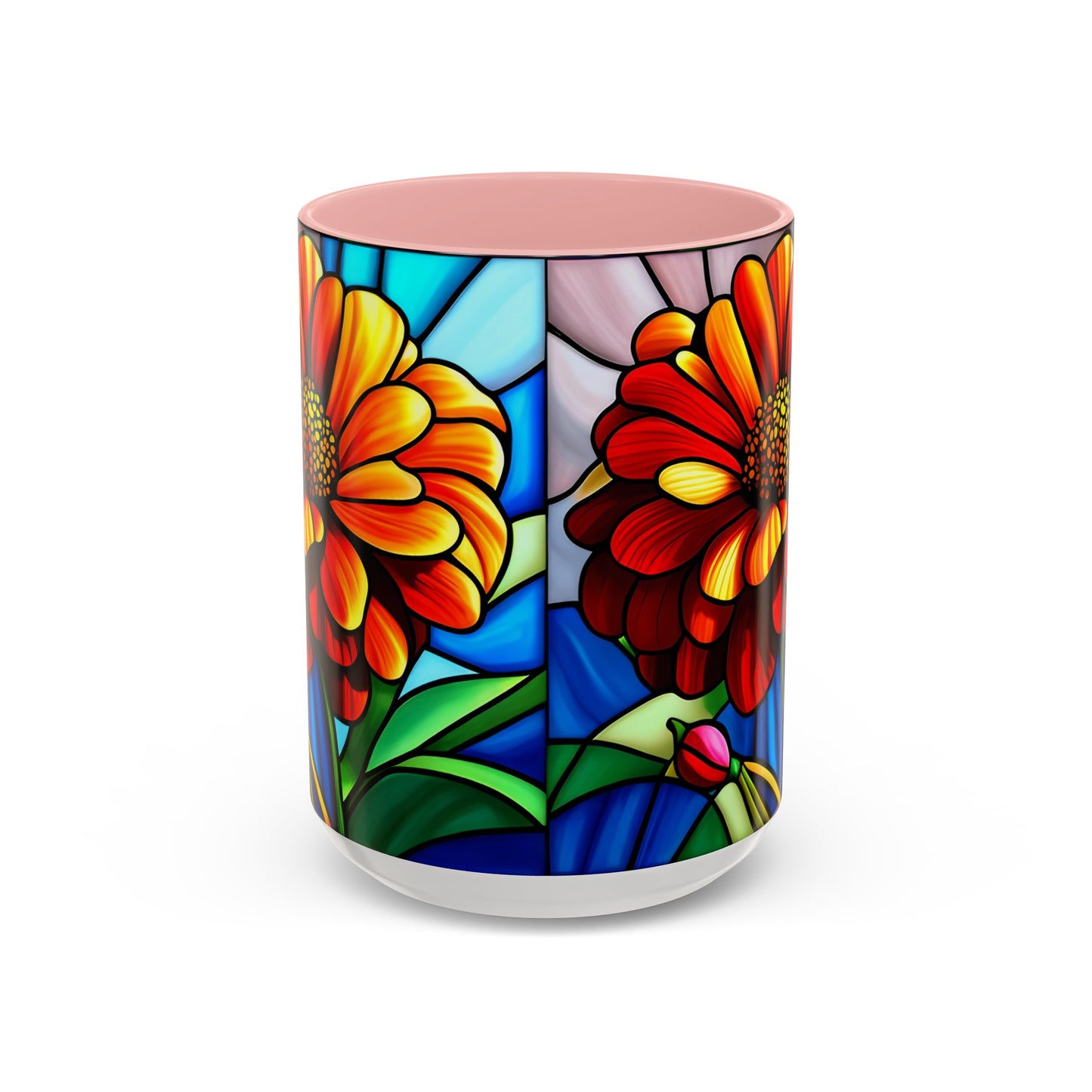 Zinnia Accent Coffee Mug 15oz