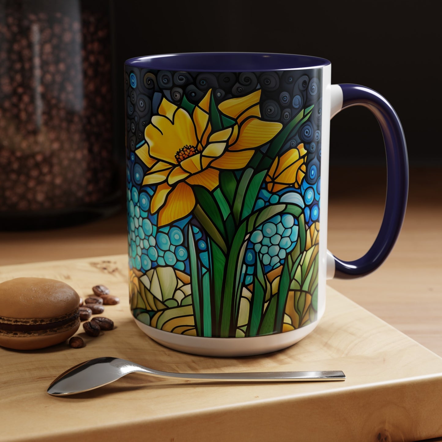 Daffodil Accent Coffee Mug 15oz