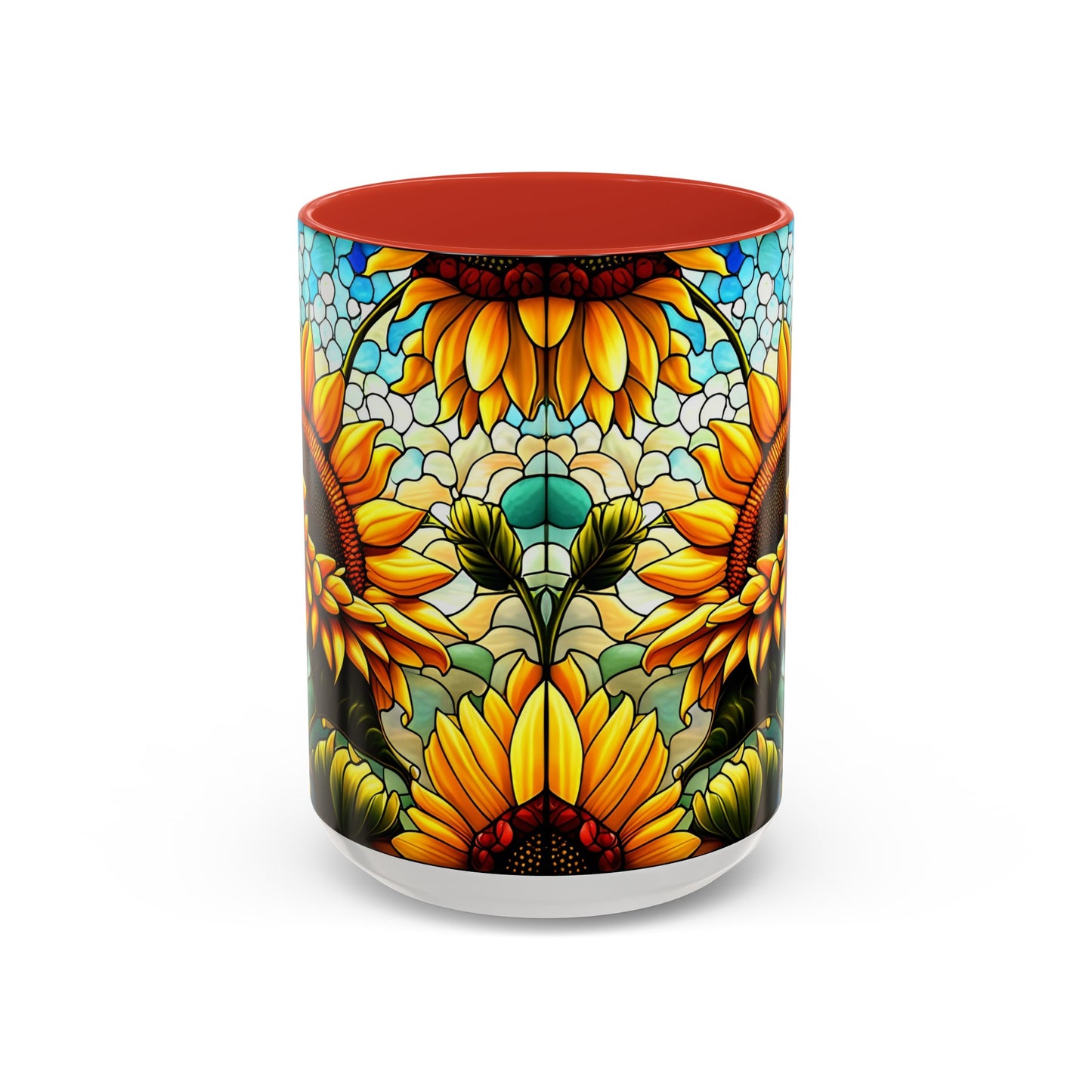 Sunflower Accent Coffee Mug 15oz