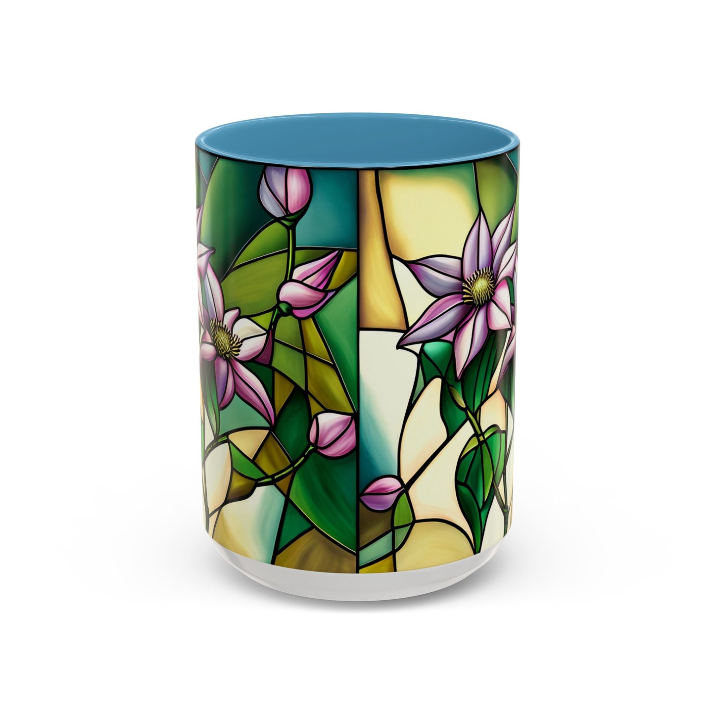 Clematis Accent Coffee Mug 15oz