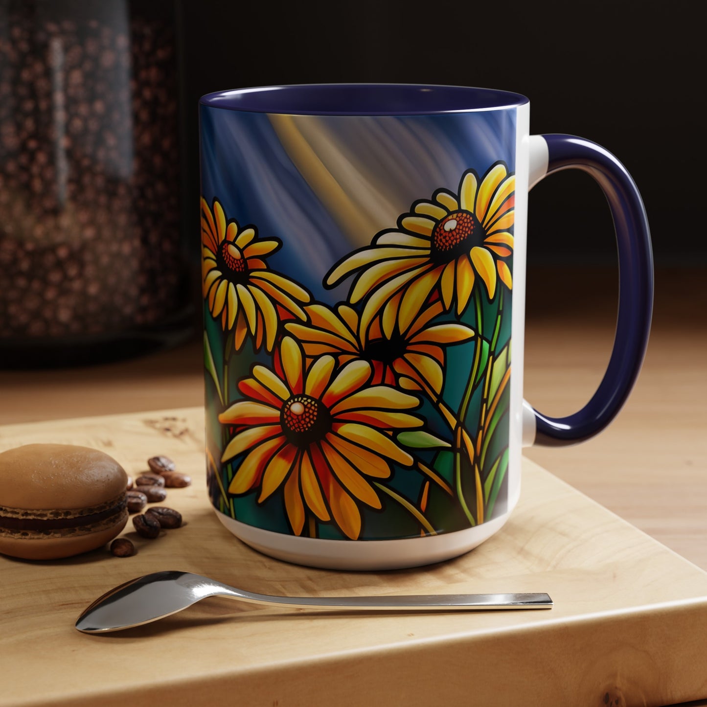 Black-eyed Susan Accent Coffee Mug 15oz