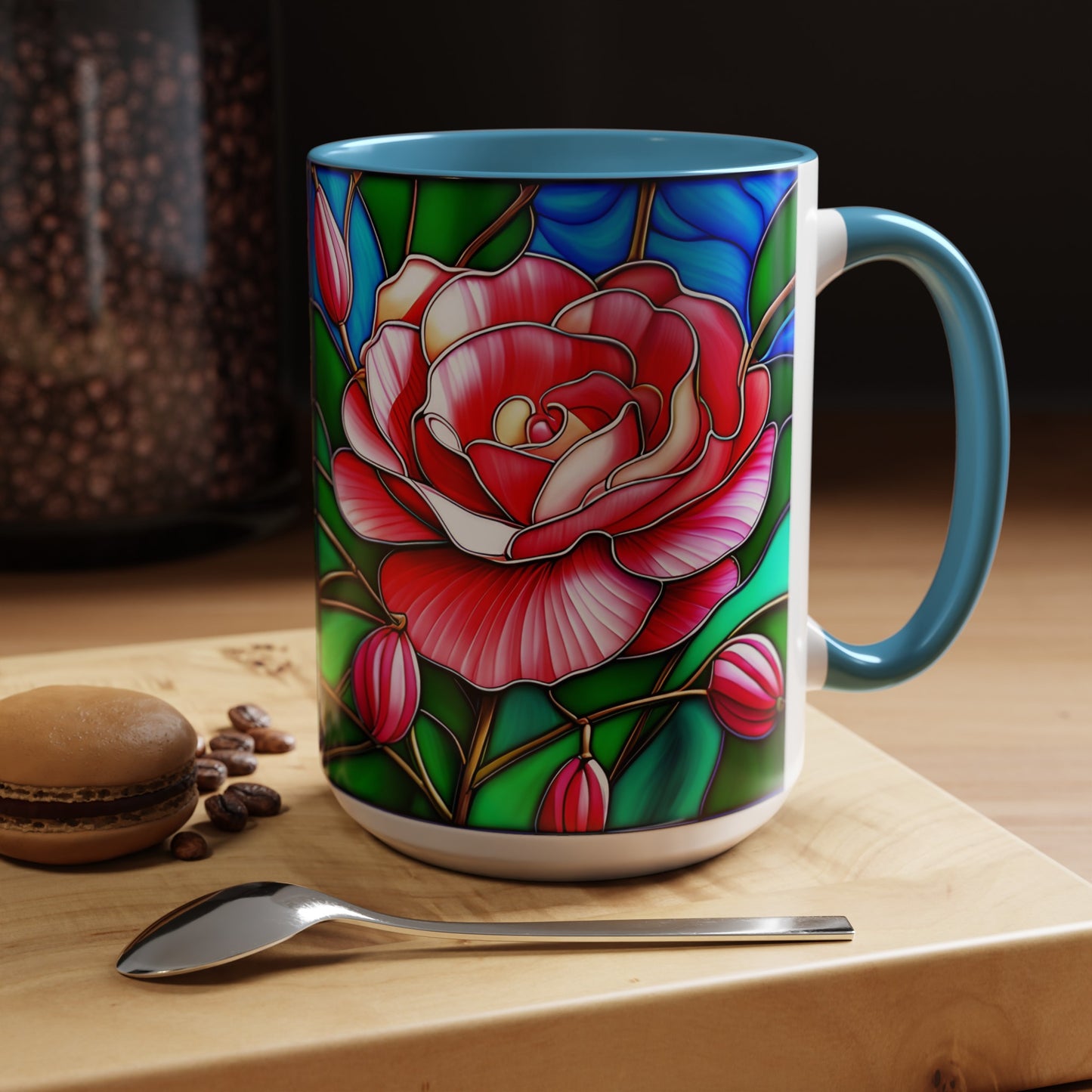 Camellia Accent Coffee Mug 15oz