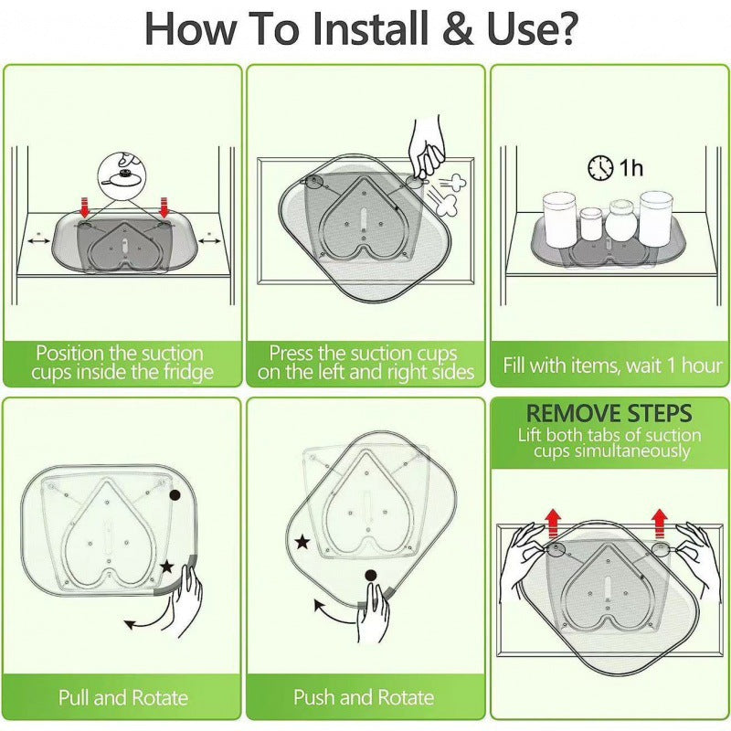 Refrigerator Rotating Tray