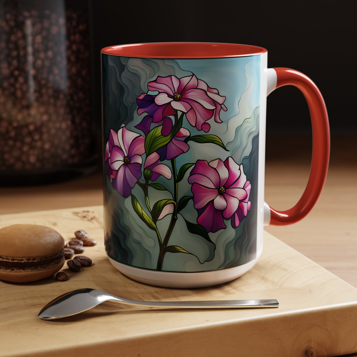 Phlox Accent Coffee Mug 15oz