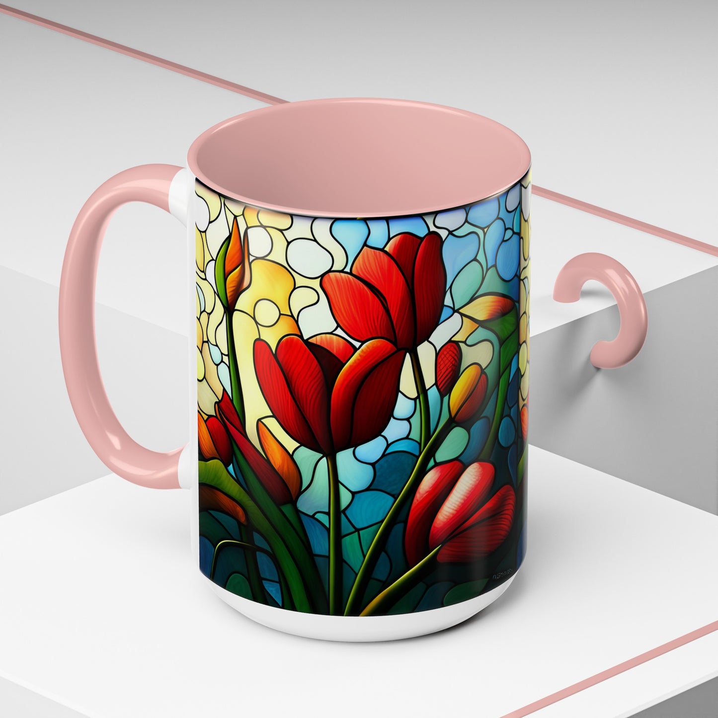 Tulip Accent Coffee Mug 15oz