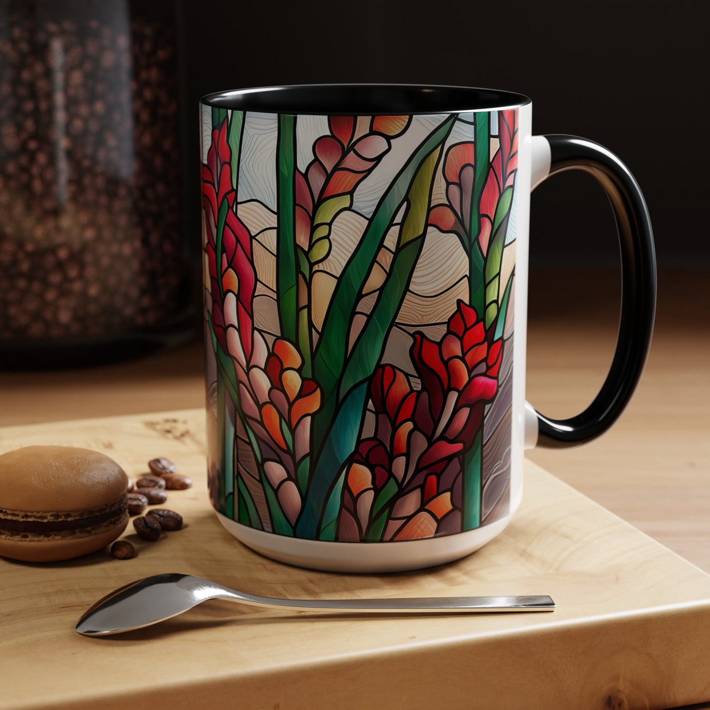 Gladiolus Accent Coffee Mug 15oz